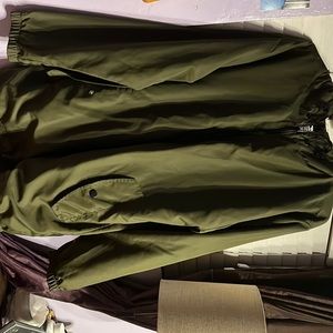 Olive green wind breaker